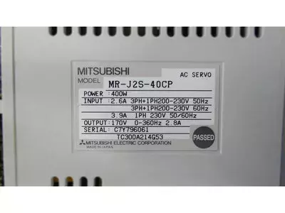 Mitsubishi MR-J2S-40CP AC Servo