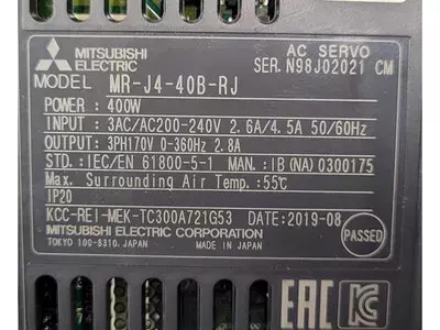 Mitsubishi MR-J4-40B-RJ Servo Drive Unit