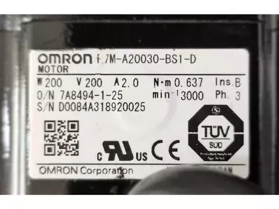 Omron R7M-A20030-BS1-D AC Servo Motor
