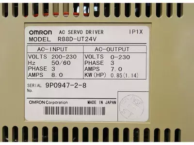 Omron R88D-UT24V AC Servo Driver 