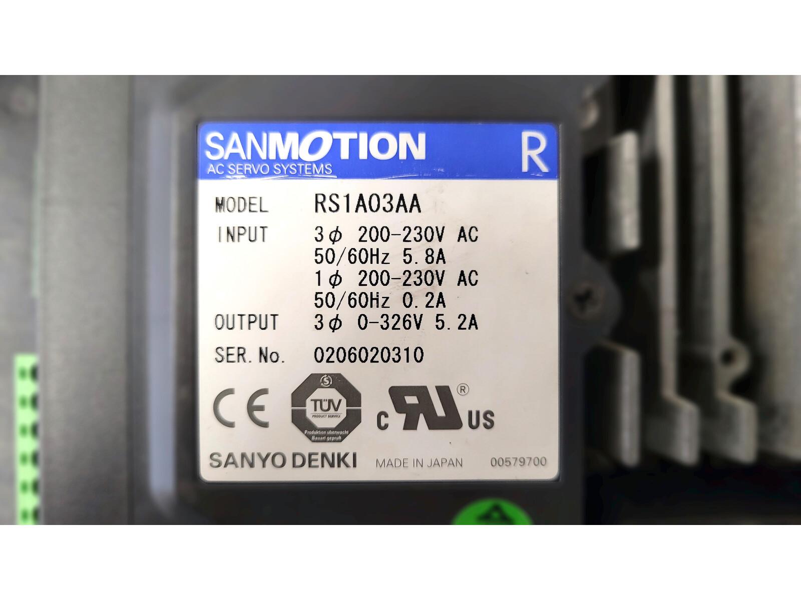 Sanyo Denki RS1A03AA AC Servo Drive (Reparaturkostenschätzung) | eBay