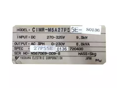 Yaskawa CIMR-M5A27P55E-S0136 AC Drive 