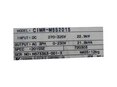 Yaskawa CIMR-M5S2015 AC Drive