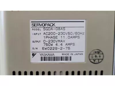 Yaskawa SGDA-08AS  Servopack