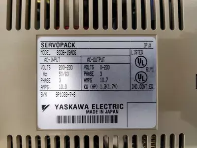 Yaskawa SGDB-15ADG Servopack