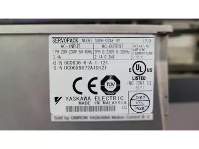 Yaskawa SGDH-02AE-OY Ver. 52942 Servopack
