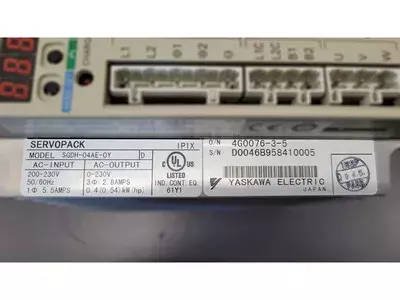 Yaskawa SGDH-04AE-OY Ver. 3353A-8 Servopack