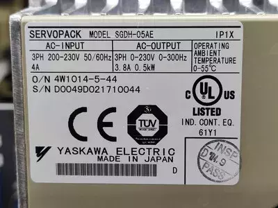 Yaskawa SGDH-05AE Ver. 34840 Servopack