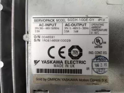 Yaskawa SGDH-10DE-OY Ver. 71B45 Servopack