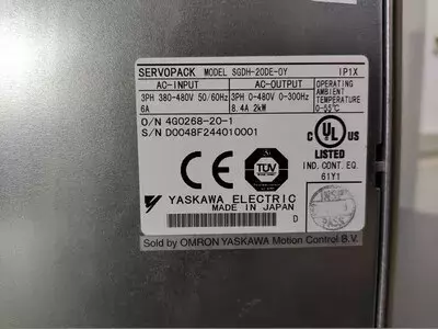 Yaskawa SGDH-20DE-OY Ver. 33840 Servopack