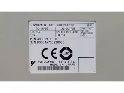 Yaskawa SGDH-20EEY338 Servopack 