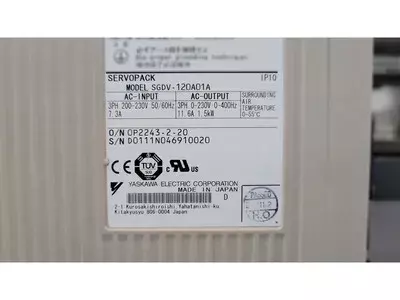 Yaskawa SGDV-120A01A Servopack