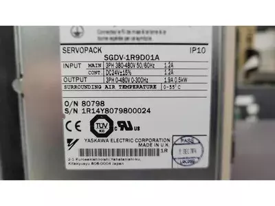 Yaskawa SGDV-1R9D01A Servopack