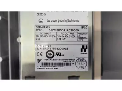 Yaskawa SGDV-3R5D11A020000 Servopack