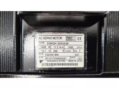 Yaskawa SGMGH-20A5A2B AC Servo Motor