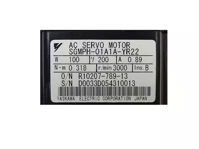 Yaskawa SGMPH-01A1A-YR22 Servo Motor