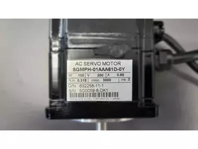 Yaskawa SGMPH-01AAA61D-OY AC Servo Motor 