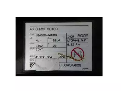 Yaskawa USAGED-44A22K Servo Motor
