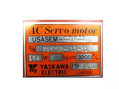 Yaskawa USASEM-02YR32 Servo Motor