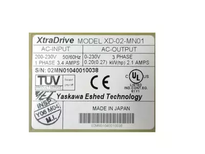 Yaskawa XD-02-MN01 Xtra Drive