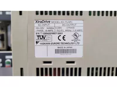 Yaskawa XD-15-MN V3.30 XtraDrive