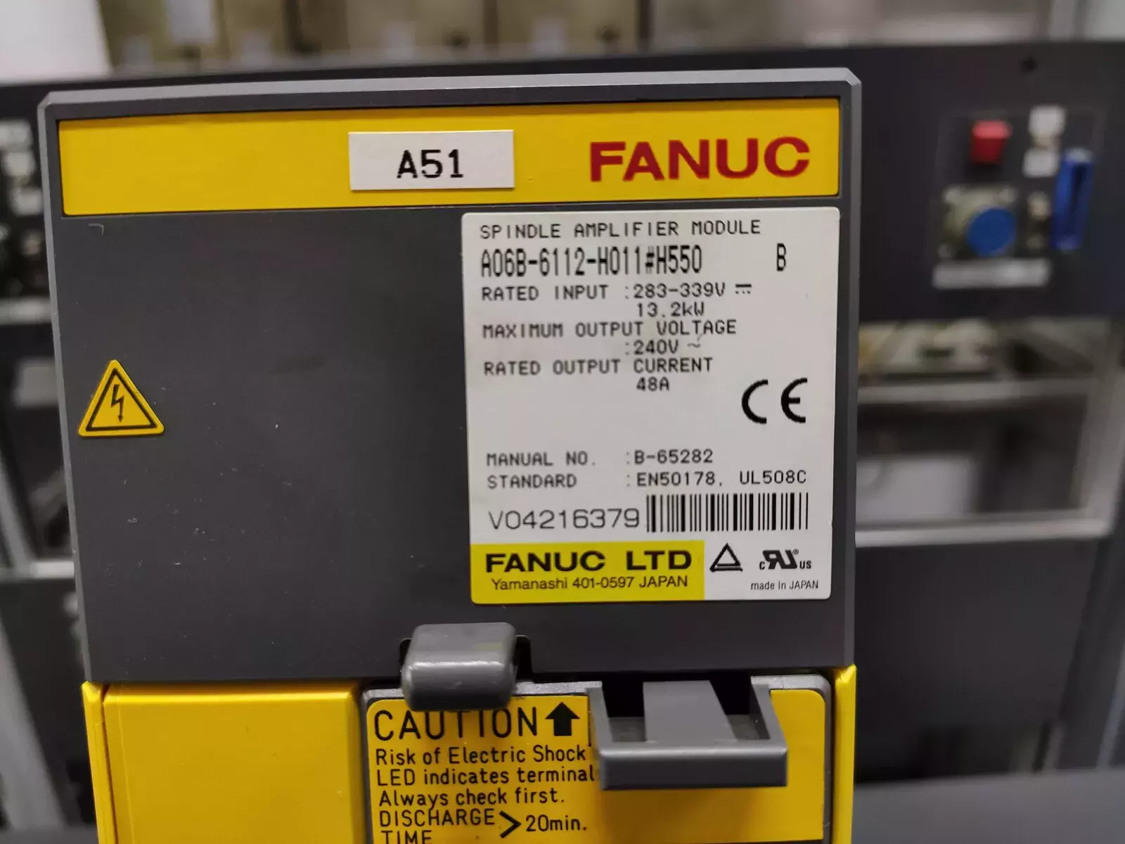 Fanuc A06B-6112-H011#H550 Spindle Amplifier