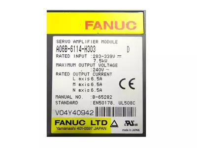 Fanuc A06B-6114-H303 Servo Amplifier 