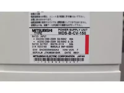 Mitsubishi MDS-B-CV-150 Power Supply Unit 
