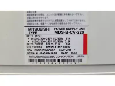 Mitsubishi MDS-B-CV-220 Power Supply Unit