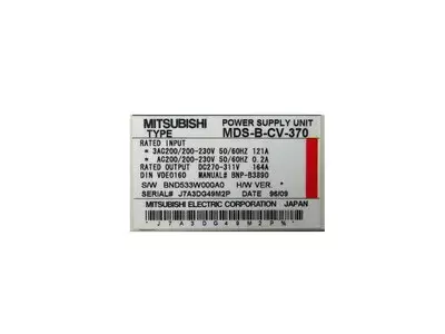 Mitsubishi MDS-B-CV-370 Power Supply Unit 