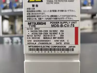 Mitsubishi MDS-B-CV-75 Power Supply Unit 