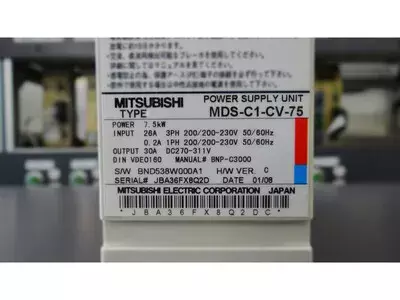 Mitsubishi MDS-C1-CV-75 Power Supply Unit