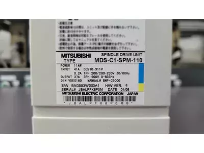 Mitsubishi MDS-C1-SPM-110 Spindle Unit