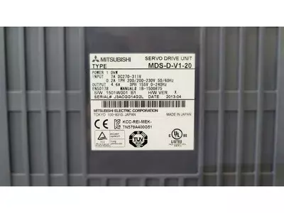 Mitsubishi MDS-D-V1-20 Servo Drive Unit