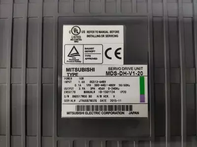 Mitsubishi MDS-DH-V1-20 Servo Drive Unit