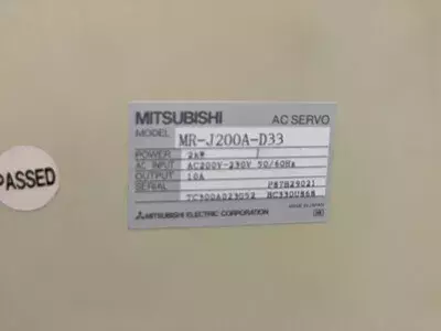 Mitsubishi MR-J200A-D33  AC Servo Drive