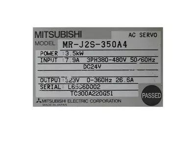Mitsubishi MR-J2S-350A4 AC Servo Drive