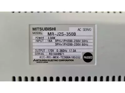 Mitsubishi MR-J2S-350B AC Servo 