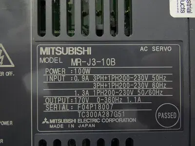Mitsubishi MR-J3-10B  AC Servo Drive 