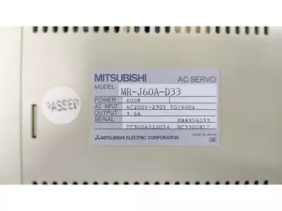 Mitsubishi MR-J60A-D33 AC Servo 