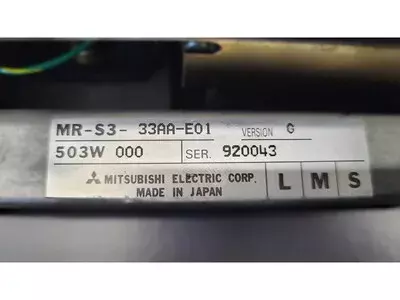 Mitsubishi MR-S3-33AA-E01 Servo Drive Unit 