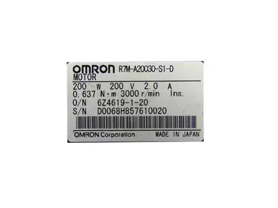 Omron R7M-A20030-S1-D AC Servo Motor