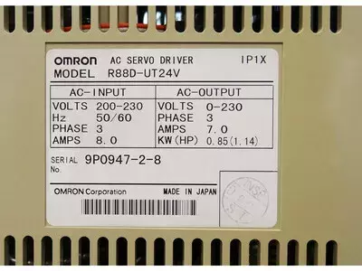 Omron R88D-UT24V AC Servo Driver 