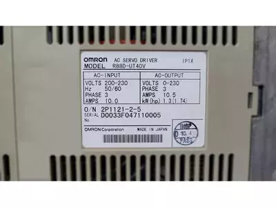 Omron R88D-UT40V AC Servo Driver