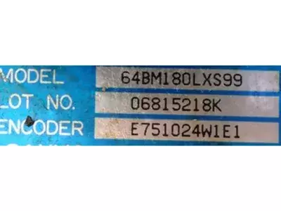 Sanyo Denki 64BM180LXS99  AC Servo Motor