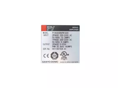 Sanyo Denki PY0A300W4PW1A00 Servo Amplifier