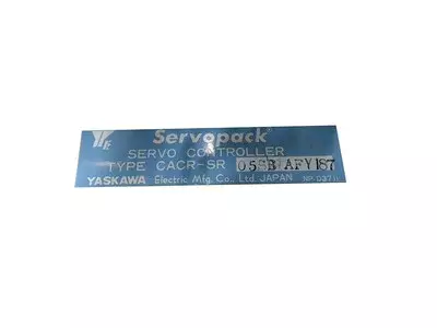 Yaskawa CACR-SR05SB1AFY187 Servopack