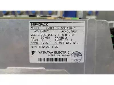 Yaskawa CACR-SR15BE12G-E Servopack 