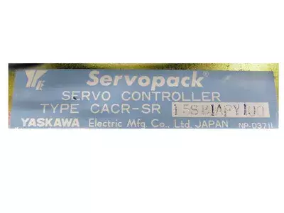 Yaskawa CACR-SR15SB1AF-Y100 or CACR-SR15SB1AFY100 Servopack 