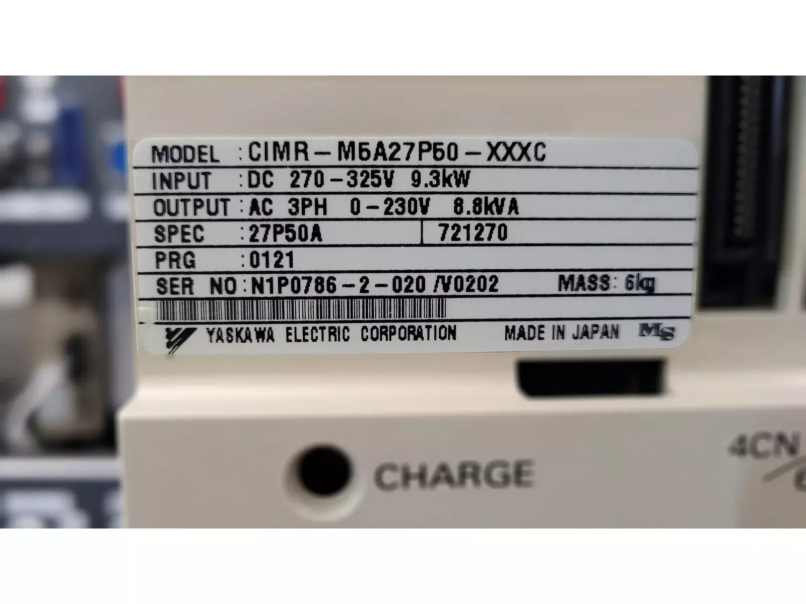 Yaskawa CIMR-M5A27P50-XXXC AC Drive